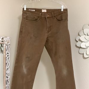 Weather proof vintage brown insulated pants